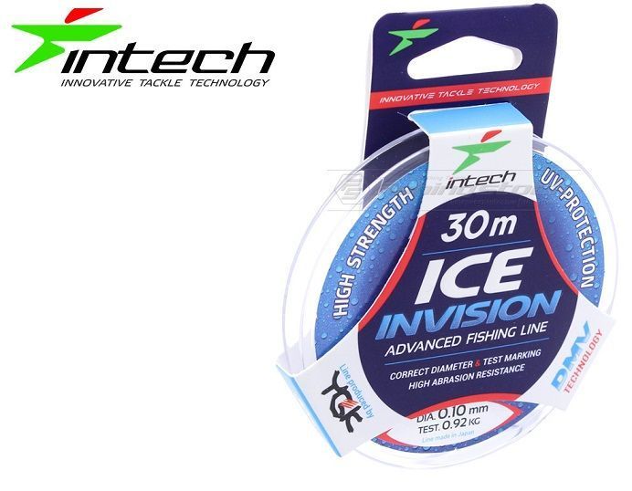 Айс лайн. Intech Ice Invision 0.10. Intech Ice Invision 0.12. Intech Invision Ice line. Леска 30 м Invisible 3d фото.