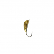 Мормишка Intech Ice Jig Банан з насічкою ø3.5 (10шт) 0,8g №14 #01 золото