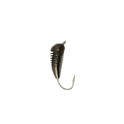 Мормишка Intech Ice Jig Банан з насічкою ø3.5 (10шт) 0,8g №14 #04 черный