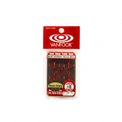 Гачок Vanfook потрійний DT-55R  Red #08 (5шт)