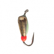 Мормишка Intech Ice Jig Банан ø3.0 (10шт) 0,7g №16 #14 золото ф