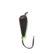 Мормишка Intech Ice Jig Банан ø3.0 (10шт) 0,7g №16 #17 черный ф