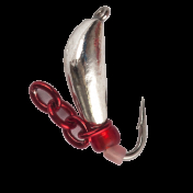 Мормишка Intech Ice Jig Рижський банан з петелькою ø2.5 (1шт) #11 серебро ц