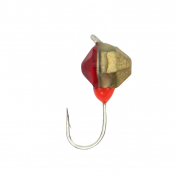 Мормишка Intech Ice Jig Полукристал з петелькою ø4.0(10шт) 0,38g №16 #02 серебро