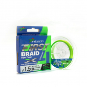 Шнур плетений  Intech First Braid X4 Green 100m 0.3 (6lb/2.72kg)