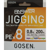 Шнур плетений Gosen Answer Jigging PE X8 200m