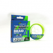 Шнур плетений  Intech First Braid X4 Green 150m 1.5 (24lb/10.0kg)