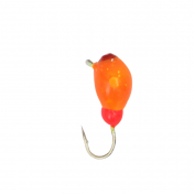 Мормишка Intech Ice Jig Капля з петелькою Swar ø3.0 (10шт) 0,41g №16 #26 оранж об