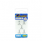 Гачок Gamakatsu подвійний Double 21 black nickel - 5 шт #0,4