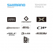 Котушка Shimano 16 Stradic CI4+ C2500S