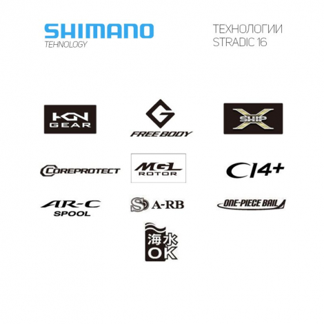 Котушка Shimano 16 Stradic CI4+ C2500S