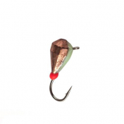 Мормишка Intech Ice Jig Капля грань з петелькою ø3.4 (10шт) 0,57g №16 #16 медь ф