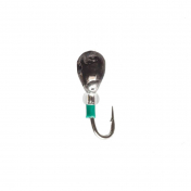 Мормишка Intech Ice Jig Капля з отвором ø2.5 (10шт) 0,2g №20 #04 черный
