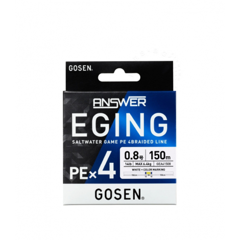 Шнур плетений Gosen Answer Eging PE X4 150m