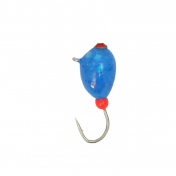 Мормишка Intech Ice Jig Капля з петелькою Swar ø4.0 (10шт) 1,01g №14 #25 синий об