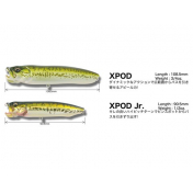 Поппер Megabass X-Pod Jr F (90 mm, 14 gr) GG PEACOCK