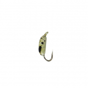 Мормишка Intech Ice Jig Личинка з петелькою L5.0 (1шт) #08 мрамор
