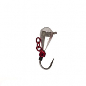 Мормишка Intech Ice Jig Капля грань з петелькою ø4.0 (10шт) 0,92g №14 #11 серебро ц