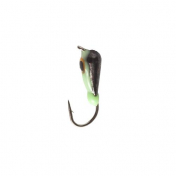Мормишка Intech Ice Jig Банан Eye ø3.0 (10шт) 0,7g №16 #37 черный фц