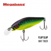 Воблер Megabass FLAP SLAP (77mm, 10,6gr, 0,6-0,8m) MAT TIGER (10)