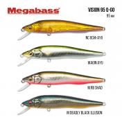 Воблер Megabass Vision 95 Q-GO (95mm, 10,6gr, 0,8-1m) AL KISYU AYU