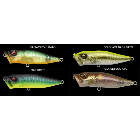 Поппер Megabass Pop-X F (64 mm, 7 gr) ABALONE HOT TIGER