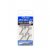 Гачок Gamakatsu подвійний Double 22 medium shank black nickel - 6 шт #06
