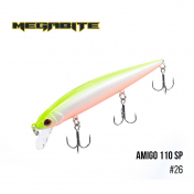Воблер Megabite  Amigo 110 SP (110 мм, 14,3 гр, 1,0 m) 26