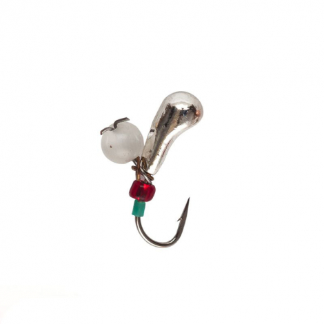 Мормишка Intech Ice Jig Клюшка з отвором Cat Eye ø3.0 (1шт) #39 серебро W Мормишка Intech Ice Jig Клюшка з отвором Cat Eye ø3.0 (1шт) #39 серебро W
