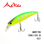 Воблер Aiko Booty 70S (70mm, 4,4gr, 1m) 027
