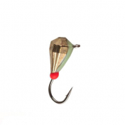 Мормишка Intech Ice Jig Банан Swar ø3.0 (10шт) 0,7g №16 #14 золото ф
