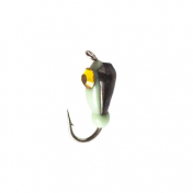 Мормишка Intech Ice Jig Банан Swar ø3.0 (10шт) 0,7g №16 #17 черный ф