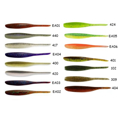 Приманка Keitech Shad Impact 2" (12 шт) 401 Green Pumpkin/Chartreuse