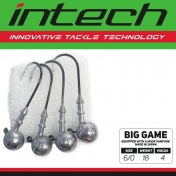 Джиг-головка Intech Big Game Puncher №6/0 18g (4шт)