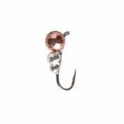 Мормишка Intech Ice Jig Суперличинка з петелькою ø2.5 (10шт) 0,25g №20 #20 медь+серебро