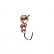 Мормишка Intech Ice Jig Суперличинка з петелькою ø3.0 (10шт) 0,35g №18 #19 золото+медь