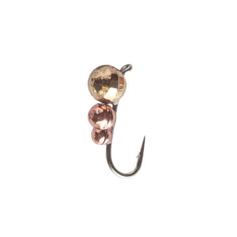 Мормишка Intech Ice Jig Суперличинка з петелькою ø3.0 (10шт) 0,35g №18 #19 золото+медь Мормишка Intech Ice Jig Суперличинка з петелькою ø3.0 (10шт) 0,35g №18 #19 золото+медь