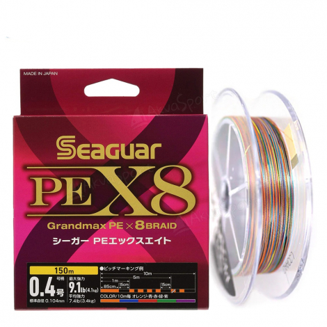 Шнур плетений Seaguar PE X8 Grandmax 200m #0.6 (14lb/6.4kg)