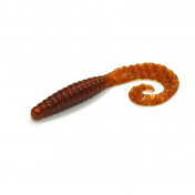 Приманка Bait Breath Curly Grub 4,5" (8шт) Ur23 Ｐｕｍｐｋｉｎ／ｒｅｄ
