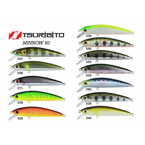 Воблер Tsuribito Minnow 60SP (60 мм, 4 gr, 0.5 м) 028