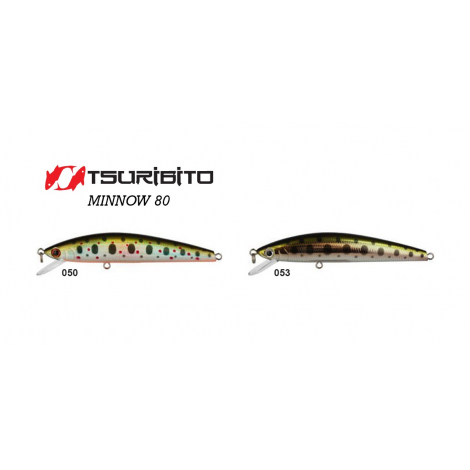 Воблер Tsuribito Minnow 80F  (80 мм,  6.4 gr, 1 м) 053