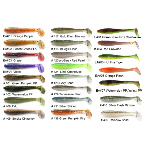 Приманка Keitech Swing Impact Fat 3.8" (6 шт) PAL#03 Ice Chartreuse