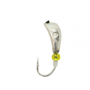 Мормишка Intech Ice Jig Уралка з отвором (капля+кембрик) ø4.0(5шт) 0,88g №16 #02 серебро