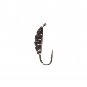 Мормишка Intech Ice Jig Лічинка з петелькою  L6.0 (10шт) 0,2g №18 #04 черный
