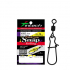 Застібка з вертлюгом Intech Quick lock Snap Rolling Matt black (5 шт) #0