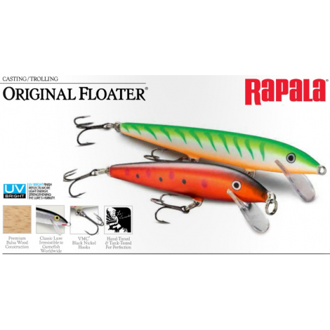 Воблер Rapala Original Floater 11F (11 см, 6 гр, 1,2 - 1,8 м) RT Воблер Rapala Original Floater 11F (11 см, 6 гр, 1,2 - 1,8 м) RT