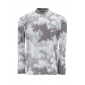 Футболка Simms Solarflex LS Crewneck Print Grey Cloud Camo XL