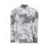 Футболка Simms Solarflex LS Crewneck Print Grey Cloud Camo L
