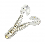 Приманка Bait Breath U30 Bug Flap 2,4" (8 шт.) #143 Clear/Black/Gold Flake