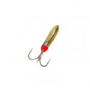 Мормишка Intech Ice Jig Чортик з насічкою ø3.0 (10шт) 0,8g 3х№14 #01 золото